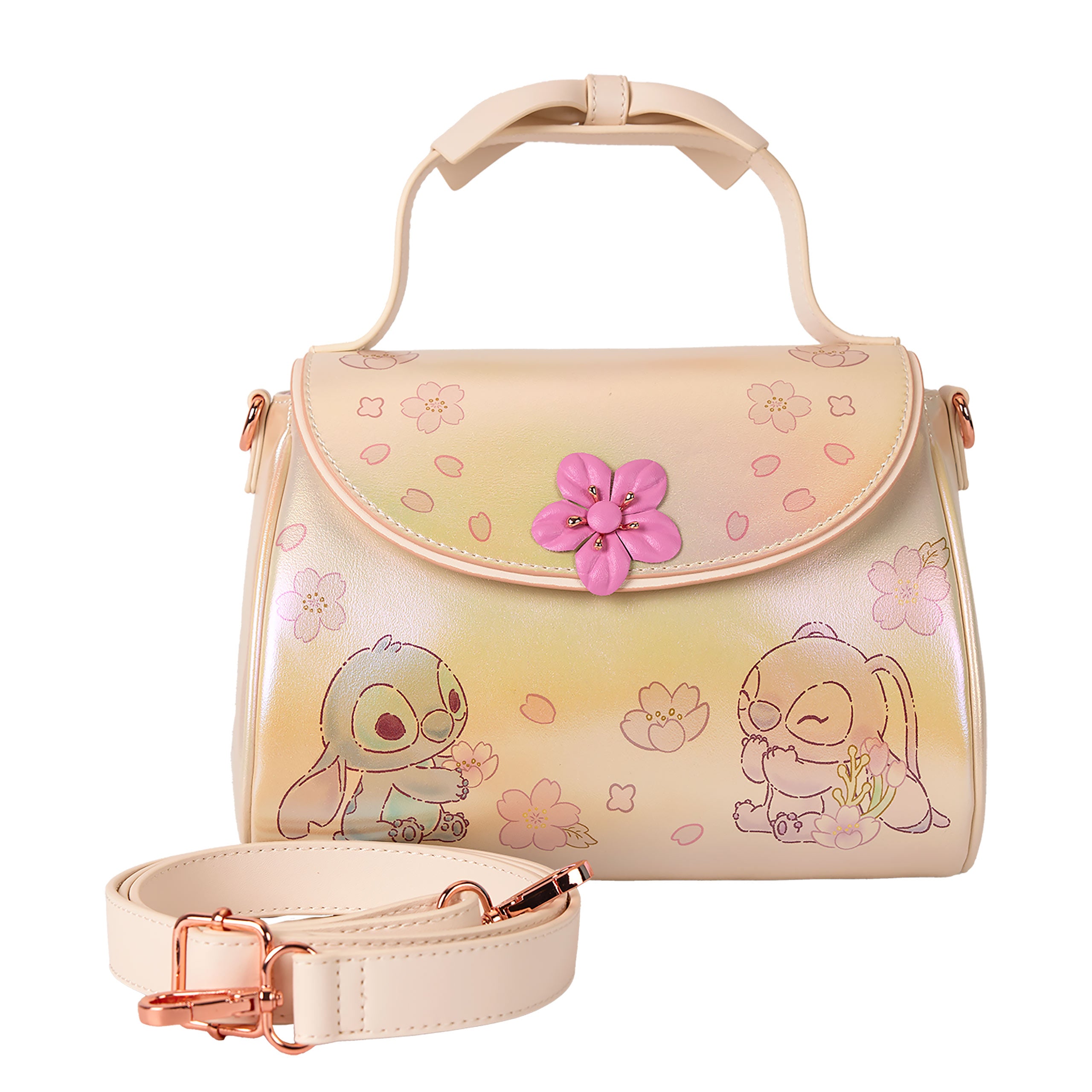 Imagen del producto Lilo & Stitch - Bolso de Mano Angel y Stitch Flor