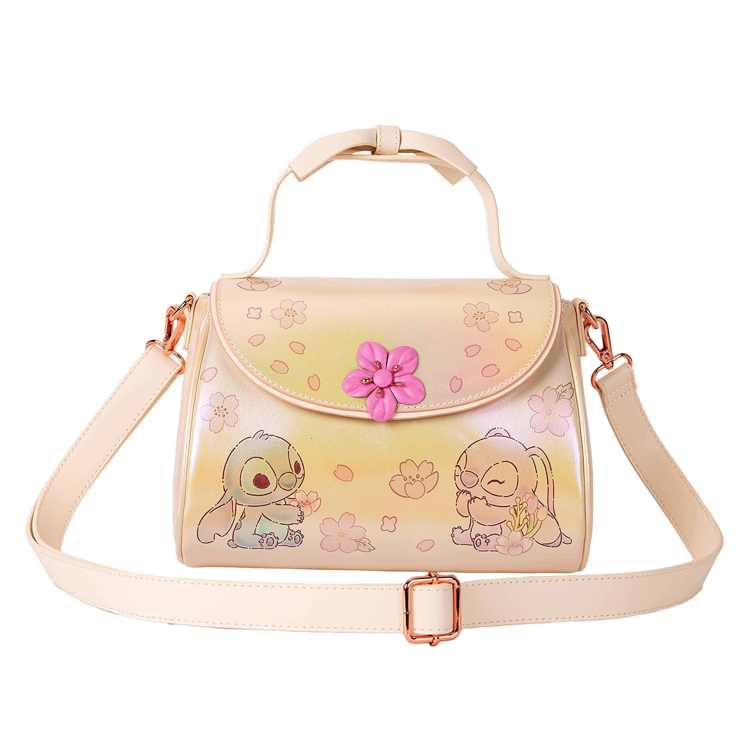 Imagen del producto Lilo & Stitch - Bolso de Mano Angel y Stitch Flor