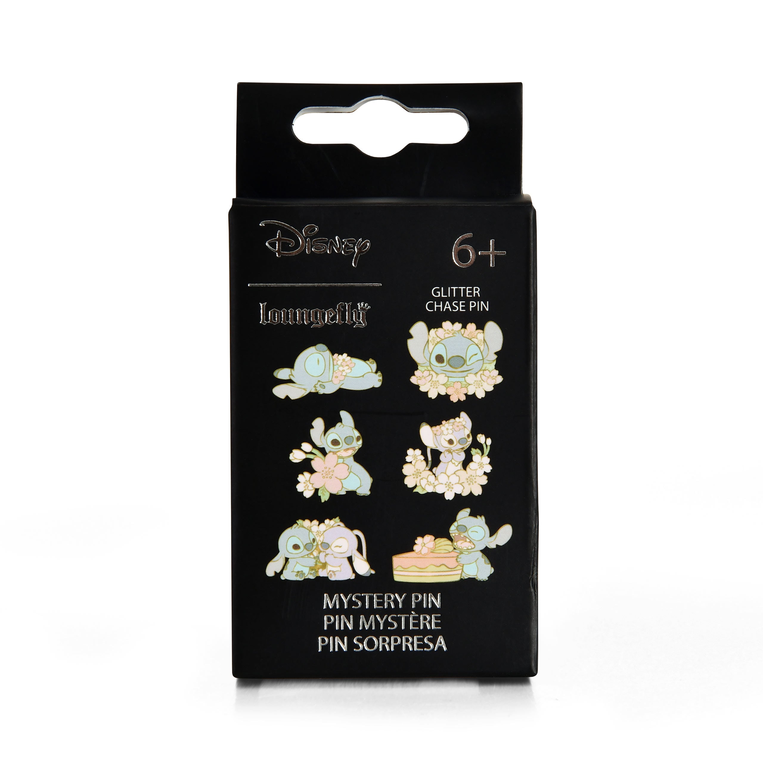 Imagen del producto Lilo & Stitch - Pin Misterioso de Angel y Stitch con Flor de Cerezo