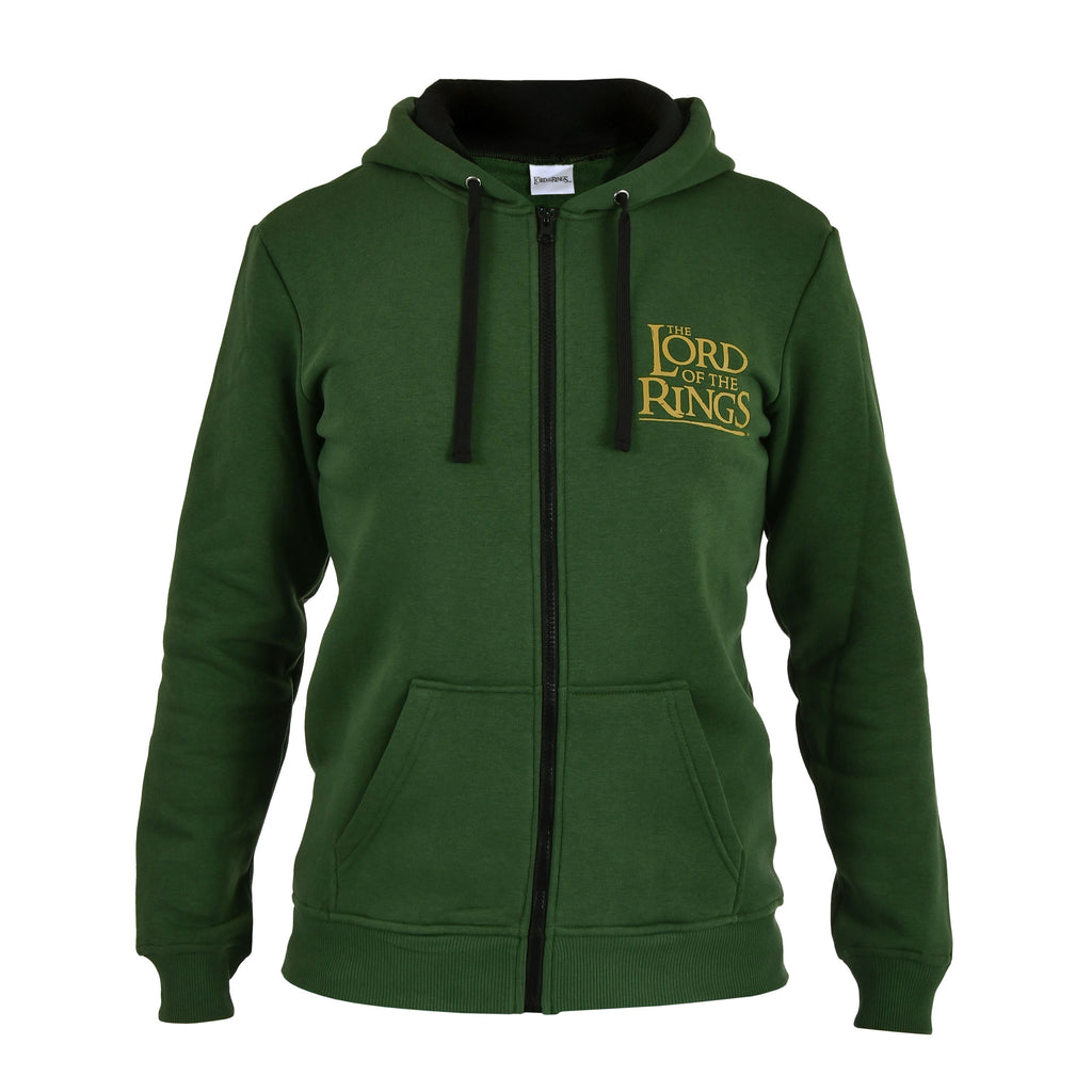 Imagen del producto El Señor de los Anillos - Sudadera con capucha con cremallera Tierra Media verde