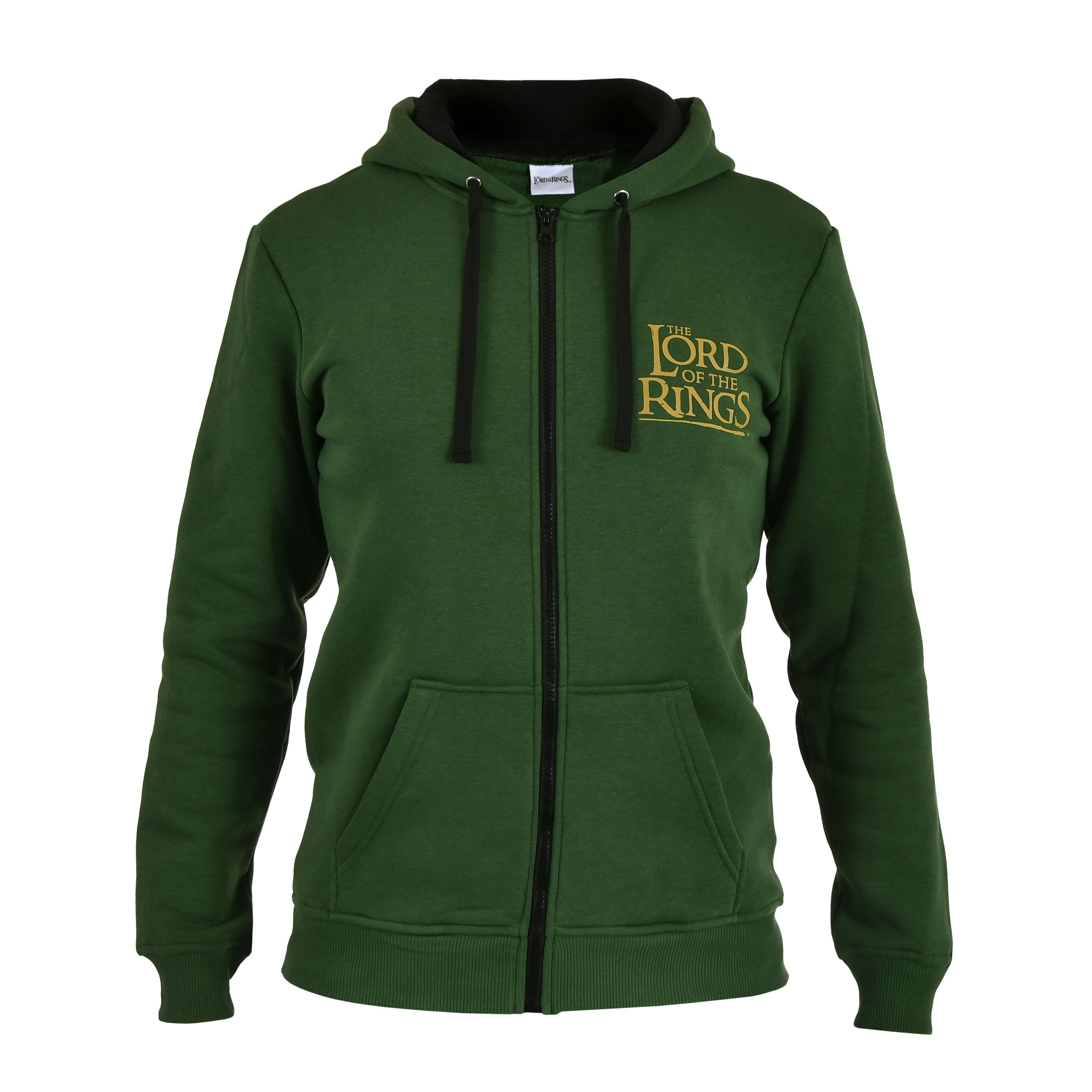 Imagen del producto El Señor de los Anillos - Sudadera con capucha con cremallera Tierra Media verde