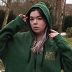 Imagen del producto El Señor de los Anillos - Sudadera con capucha con cremallera Tierra Media verde