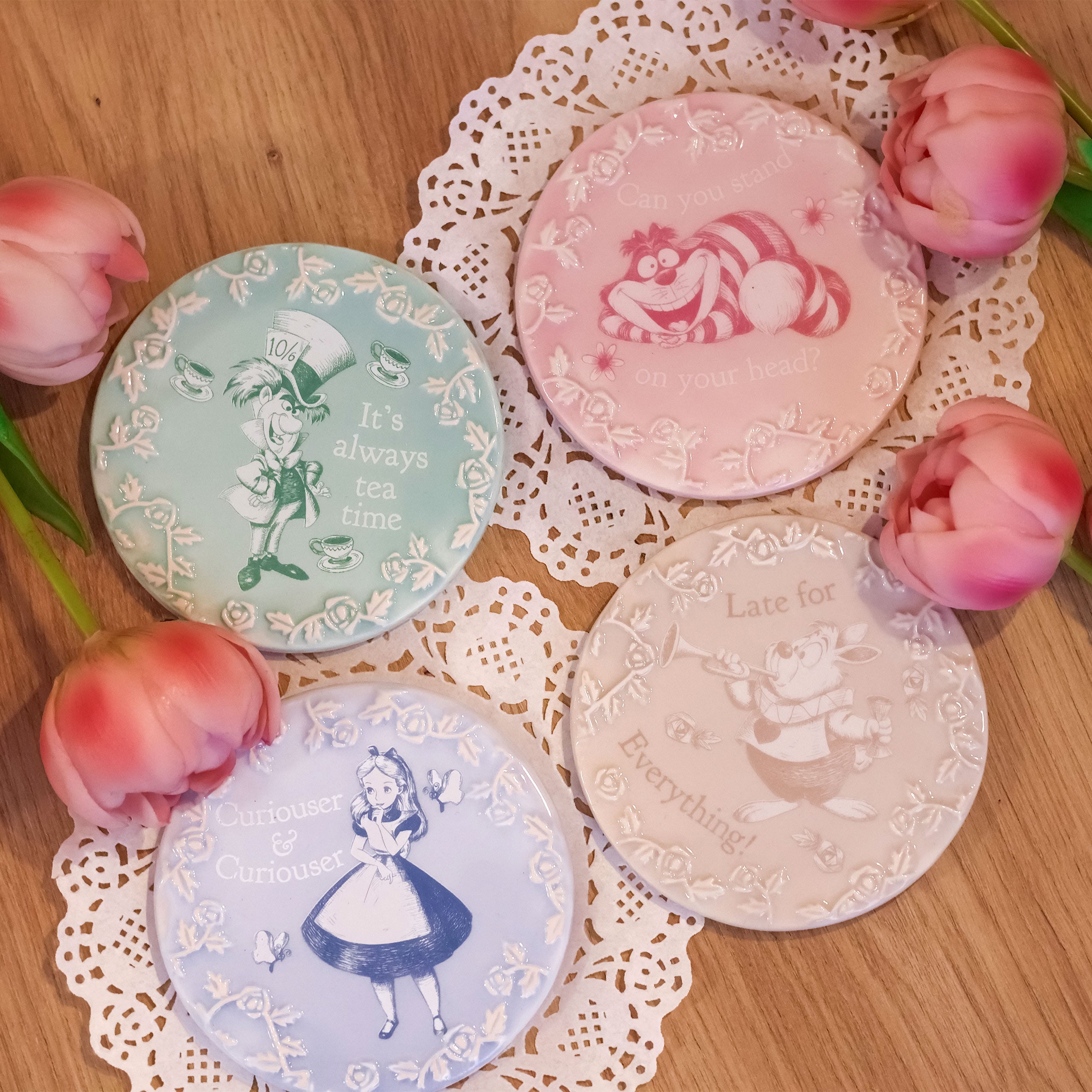Imagen del producto Alicia en el País de las Maravillas - Posavasos Characters set de 4