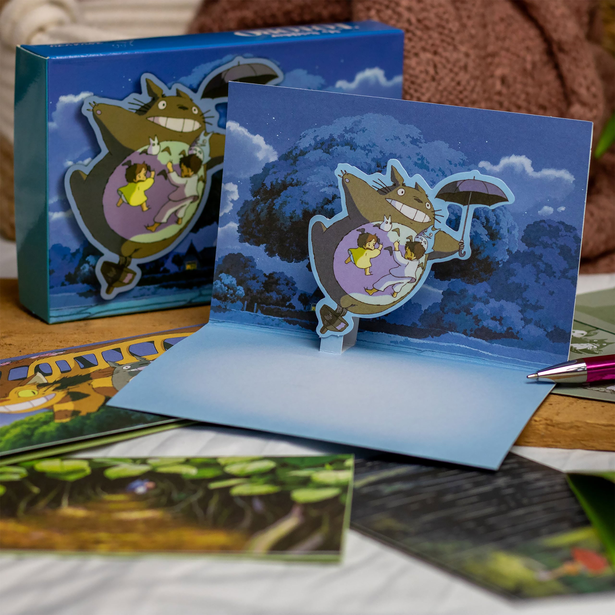 Imagen del producto Totoro - Amigos Tarjetas Postales 3D Pop-Up Set de 10