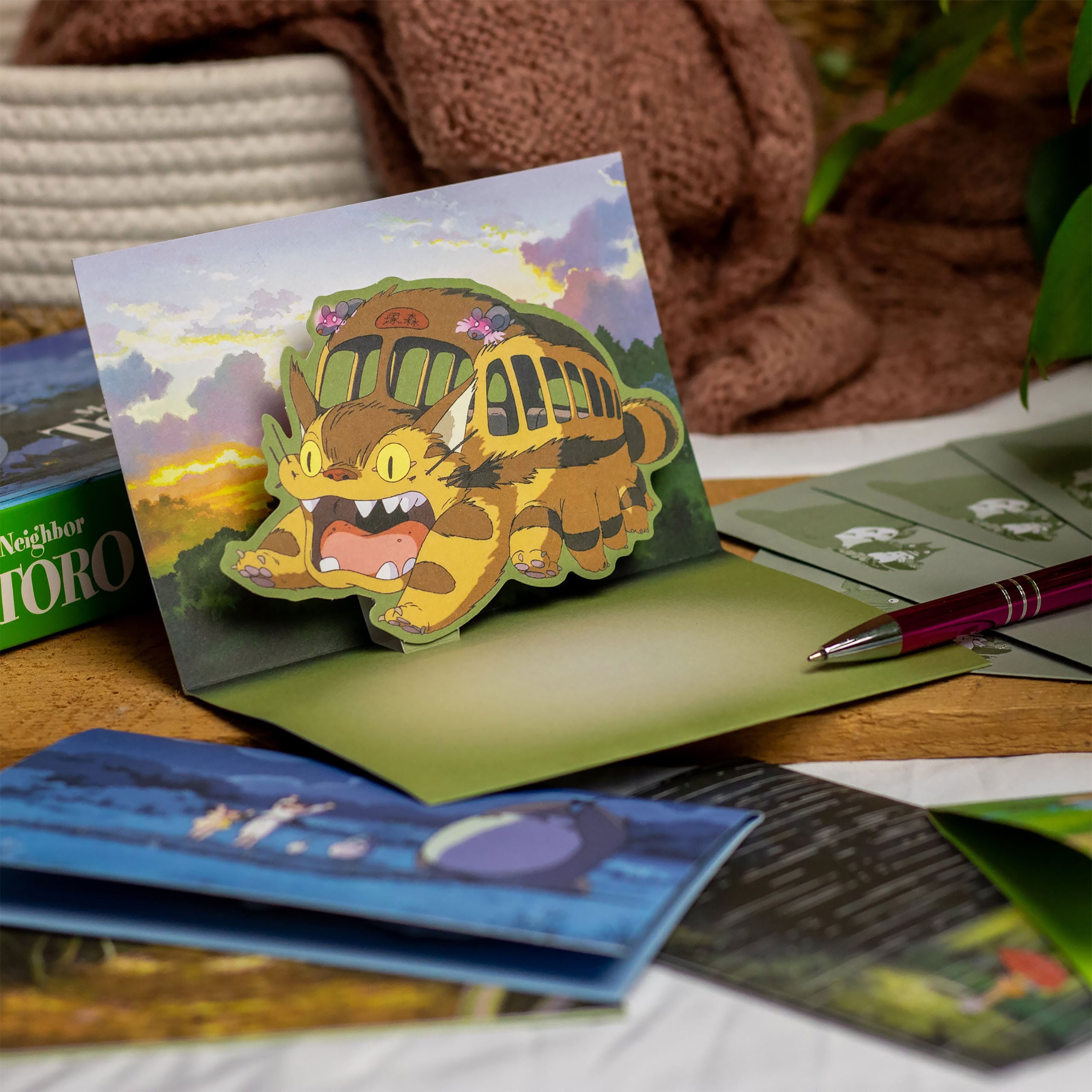 Imagen del producto Totoro - Amigos Tarjetas Postales 3D Pop-Up Set de 10