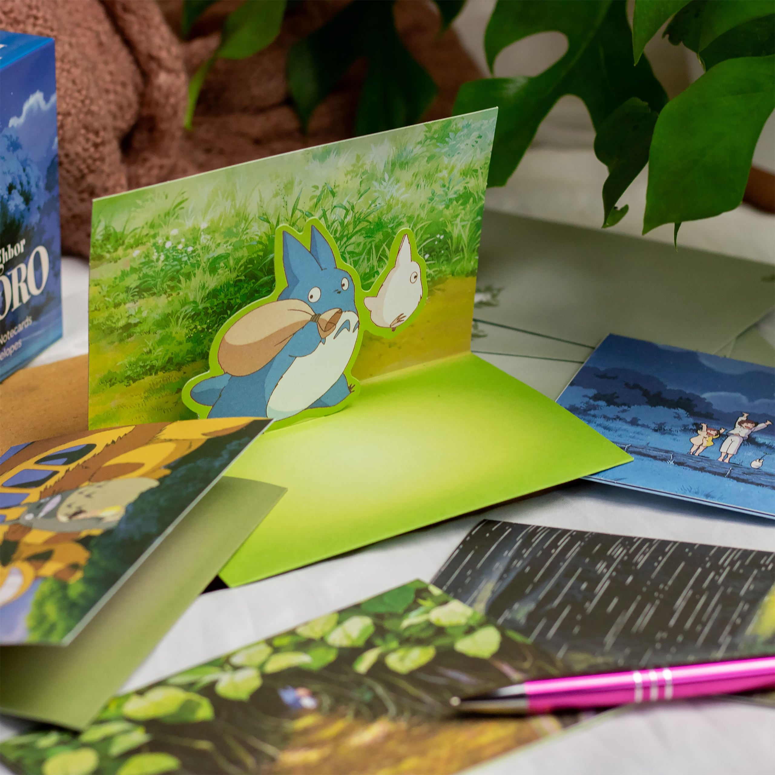 Imagen del producto Totoro - Amigos Tarjetas Postales 3D Pop-Up Set de 10