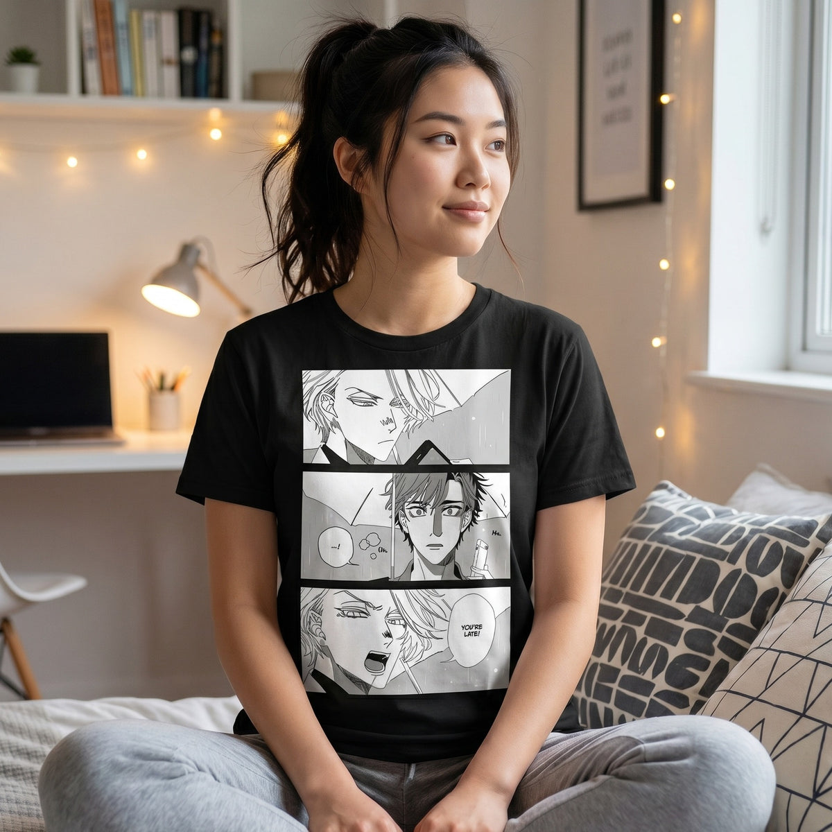 Imagen del producto Camiseta 'You're Late' para fans de Therapy Game