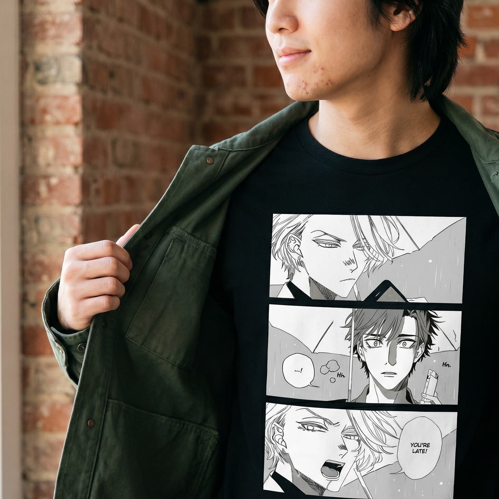 Imagen del producto Camiseta 'You're Late' para fans de Therapy Game
