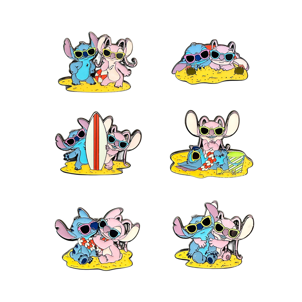 Imagen del producto Lilo & Stitch - Angel y Stitch en la Playa Mystery Pin