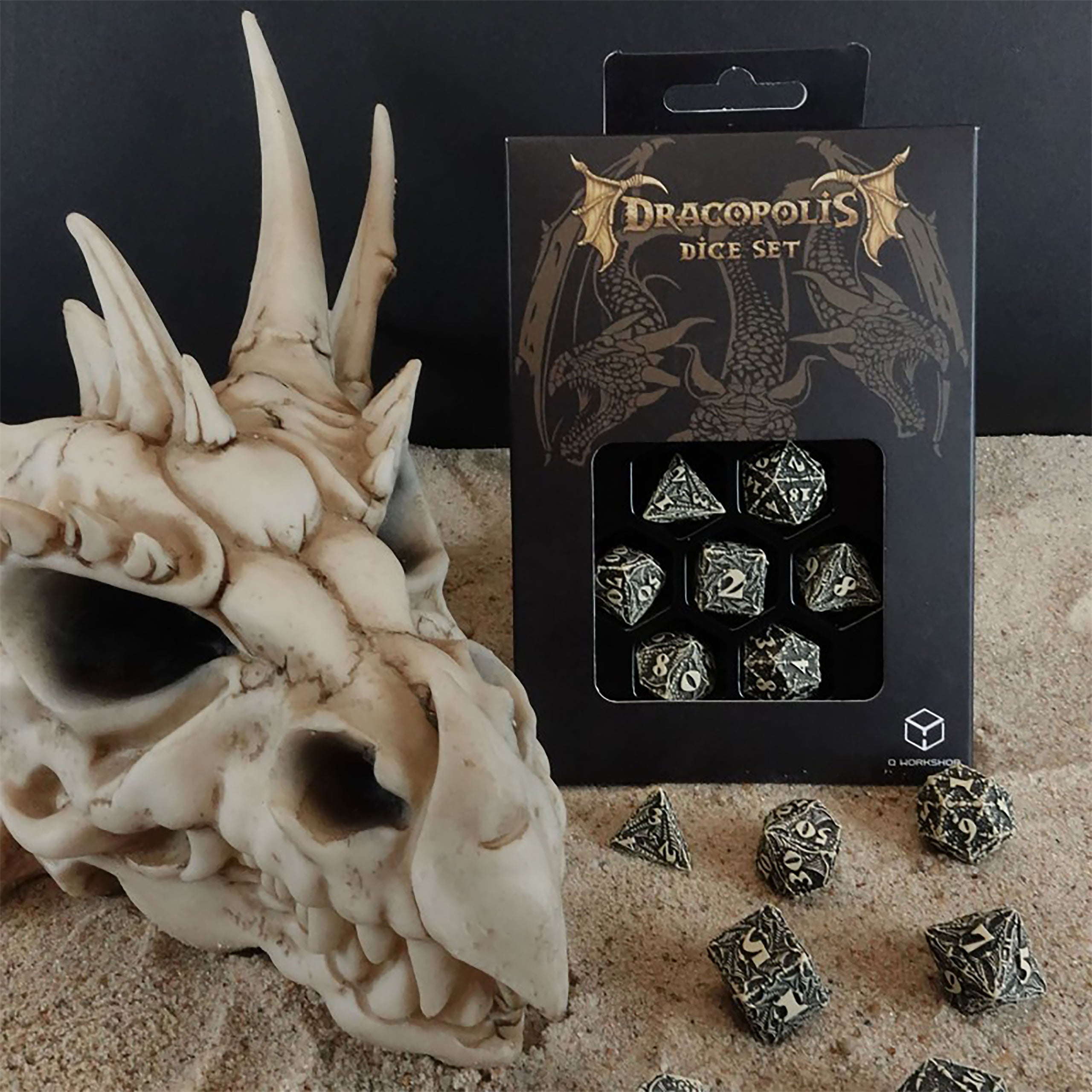 Imagen del producto Dracopolis - El conjunto de dados Blackfang Escandinavo 7pcs