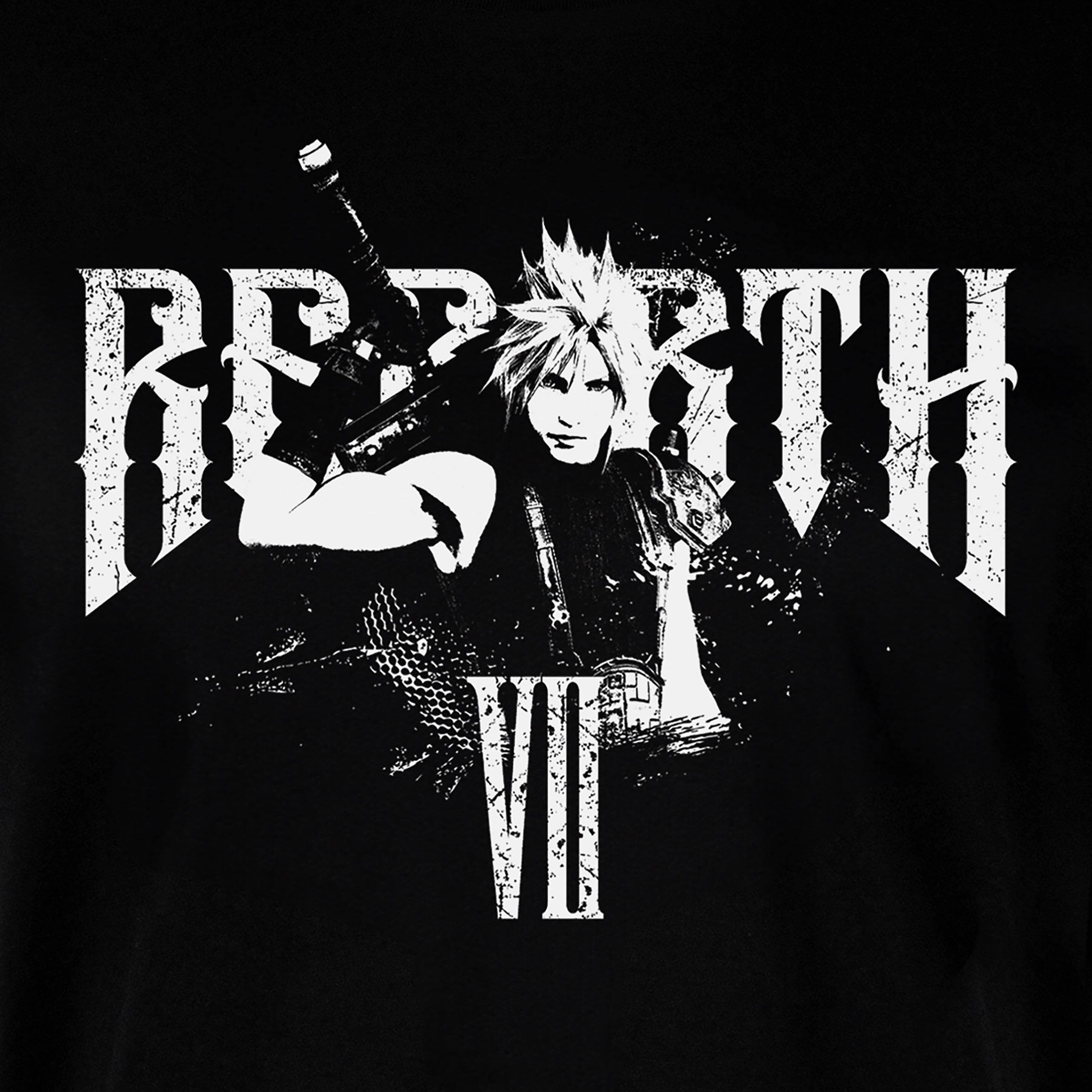 Imagen del producto Final Fantasy - Rebirth Cloud Strife camiseta negra