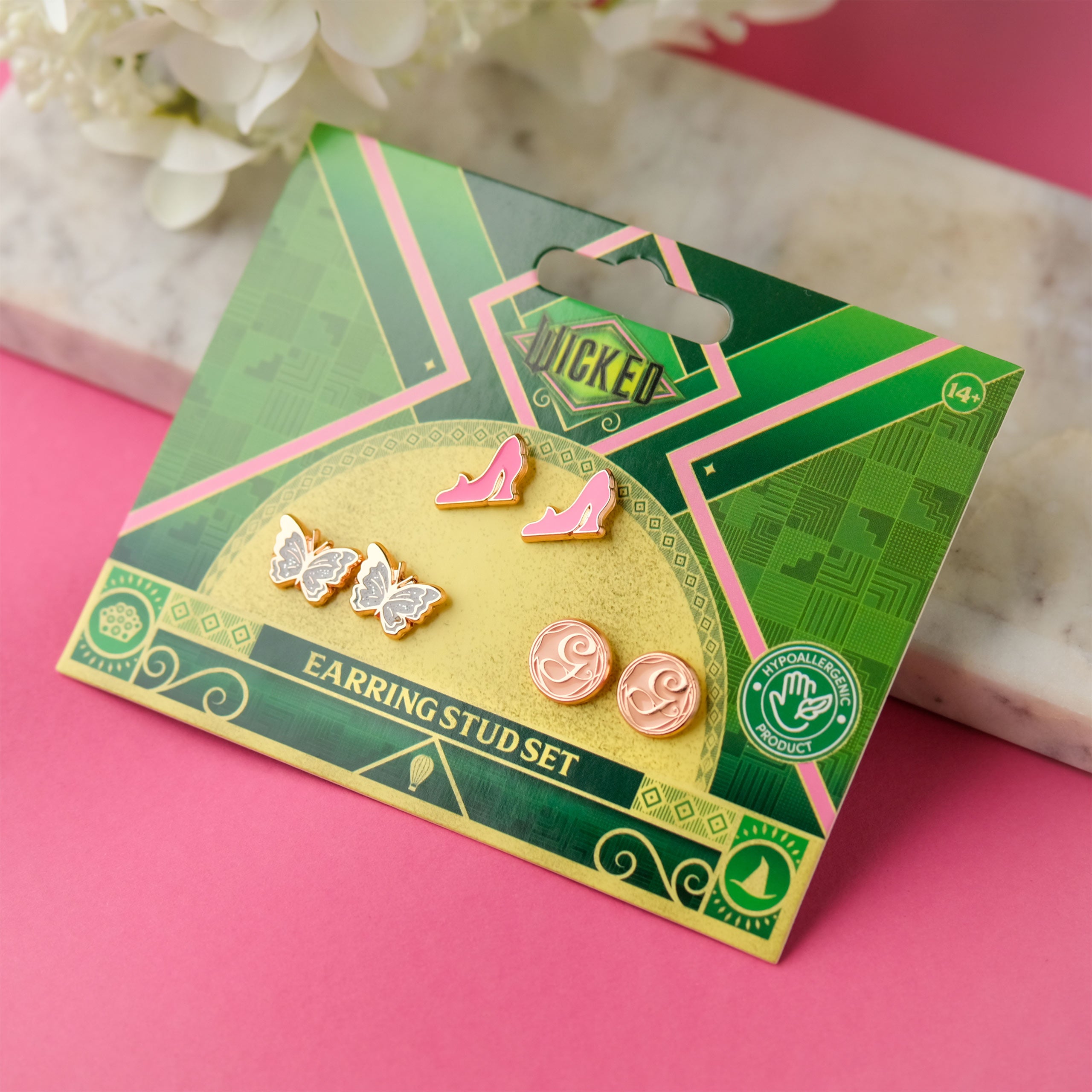 Imagen del producto Wicked - Conjunto de 3 pendientes Glinda