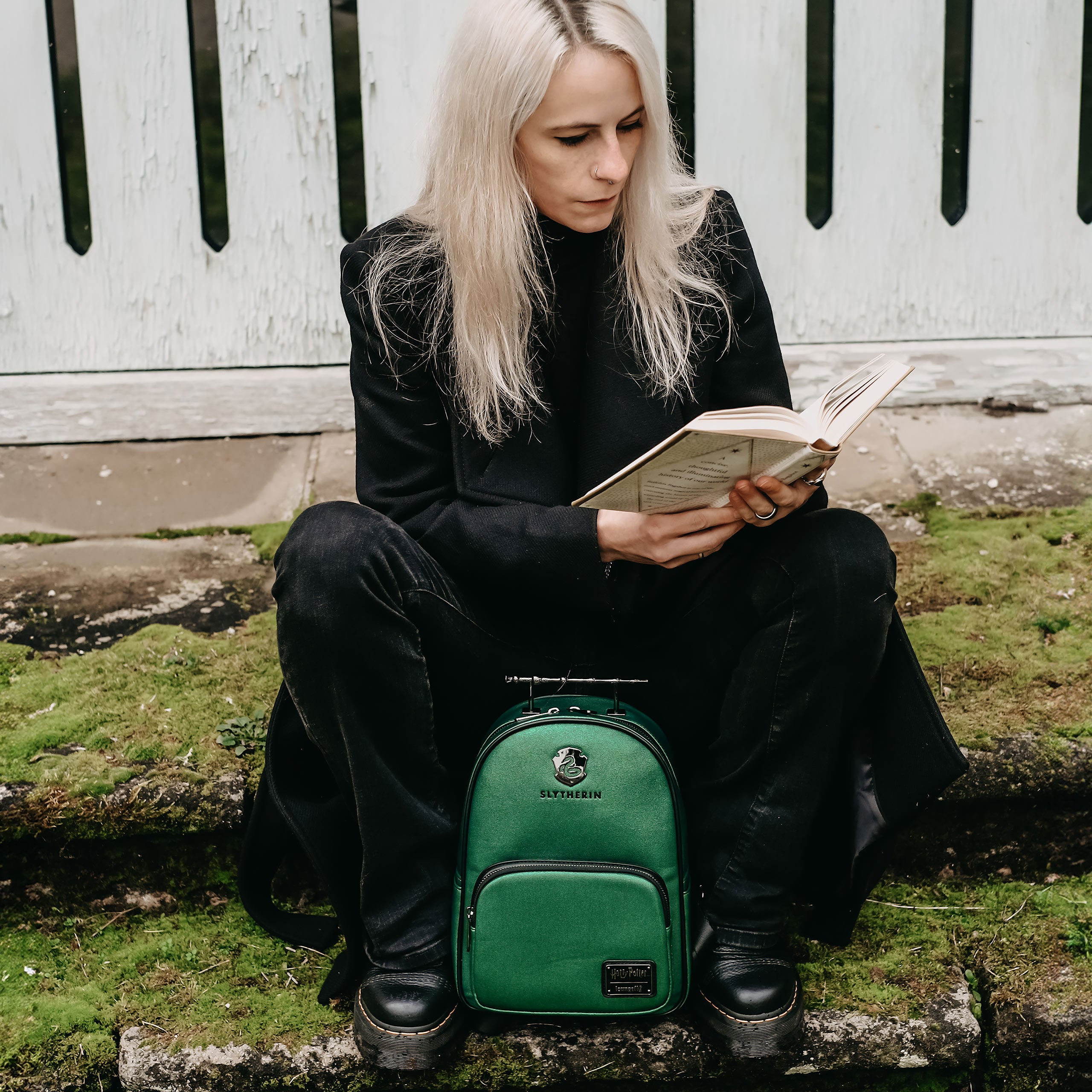 Imagen del producto Harry Potter - Mini Mochila de Purpurina Slytherin
