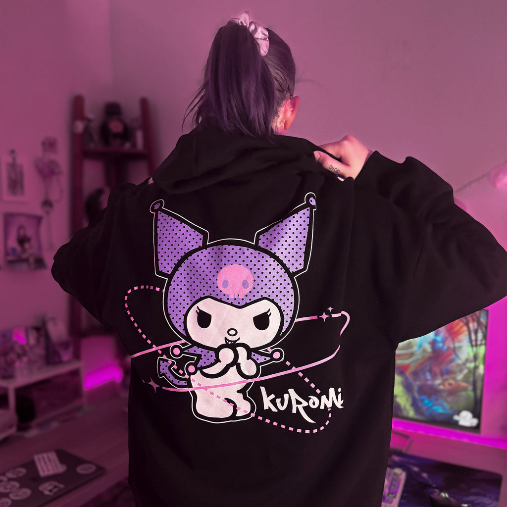 Imagen del producto Sanrio - Sudadera con capucha Kuromi negra