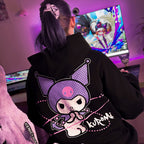 Imagen del producto Sanrio - Sudadera con capucha Kuromi negra