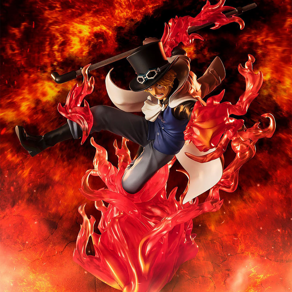 Imagen del producto One Piece - Sabo Fire Fist Rook Check Extra Battle Statue