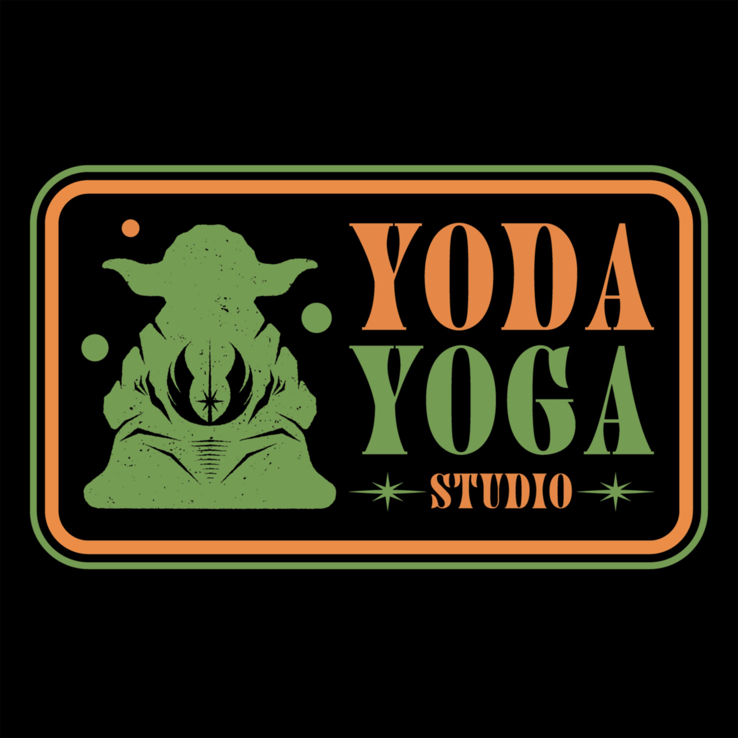 Imagen del producto Star Wars - Camiseta Yoda Yoga Studio negra