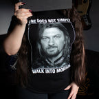 Imagen del producto Camiseta Boromir No se entra simplemente a Mordor - El Señor de los Anillos