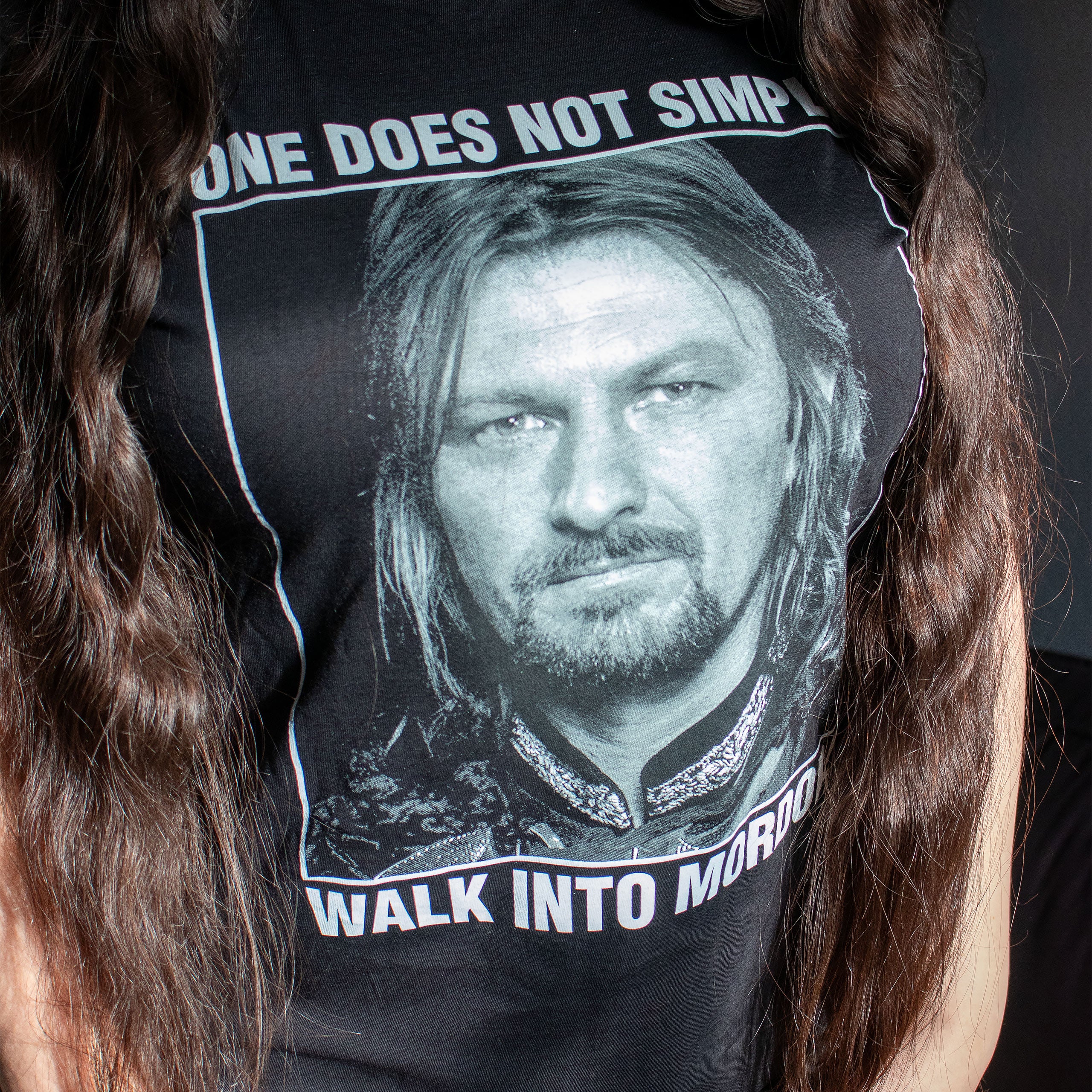Imagen del producto Camiseta Boromir No se entra simplemente a Mordor - El Señor de los Anillos