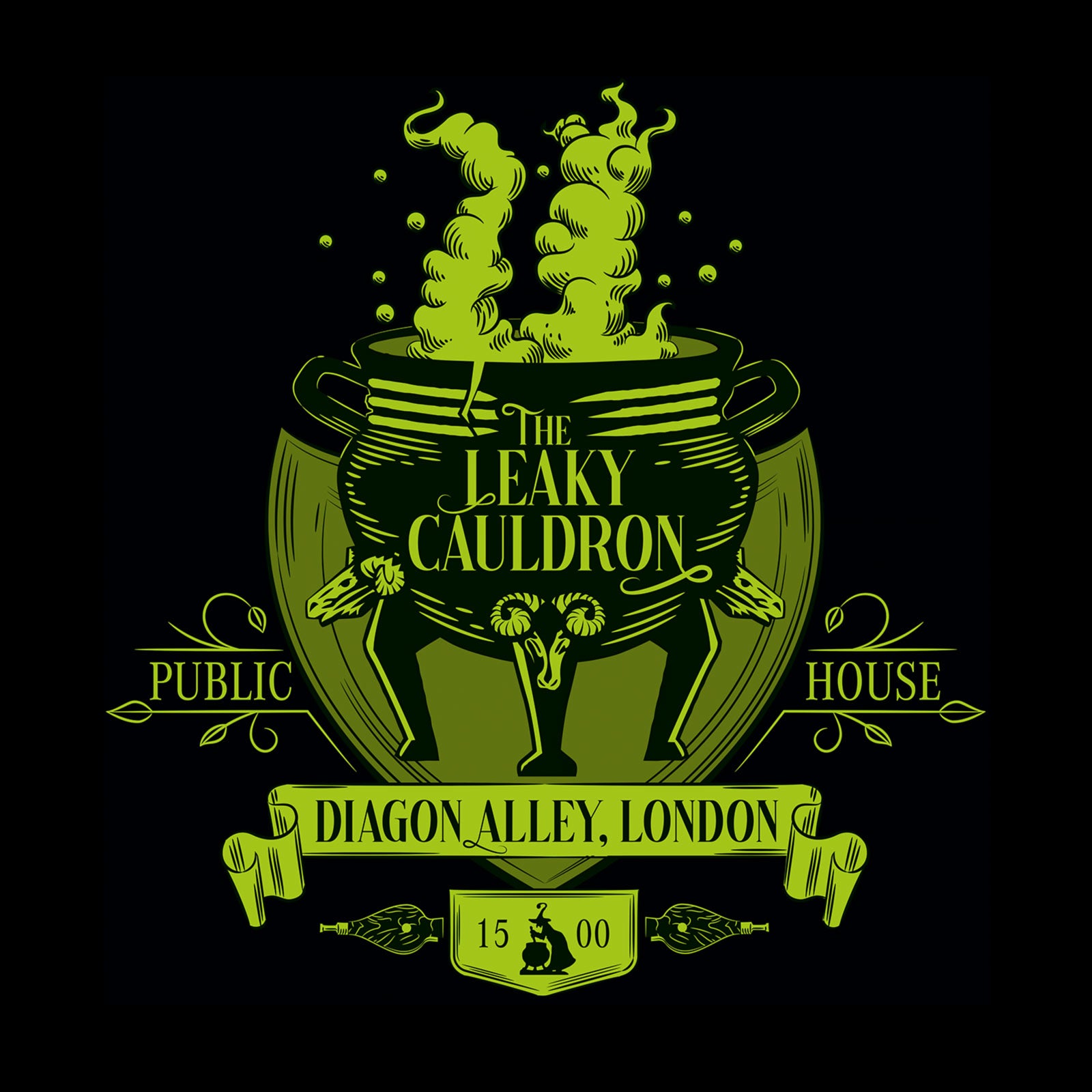 Imagen del producto Camiseta negra Caldero Chorreante - Harry Potter