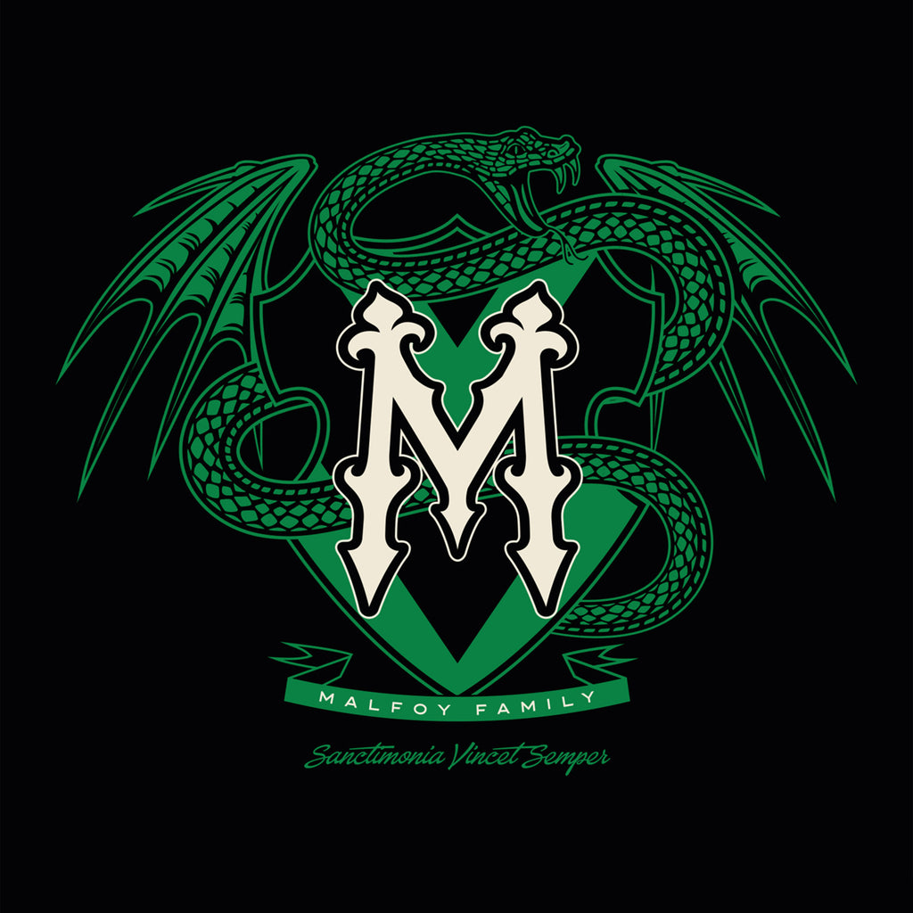 Imagen del producto Camiseta negra de la familia Malfoy - Harry Potter
