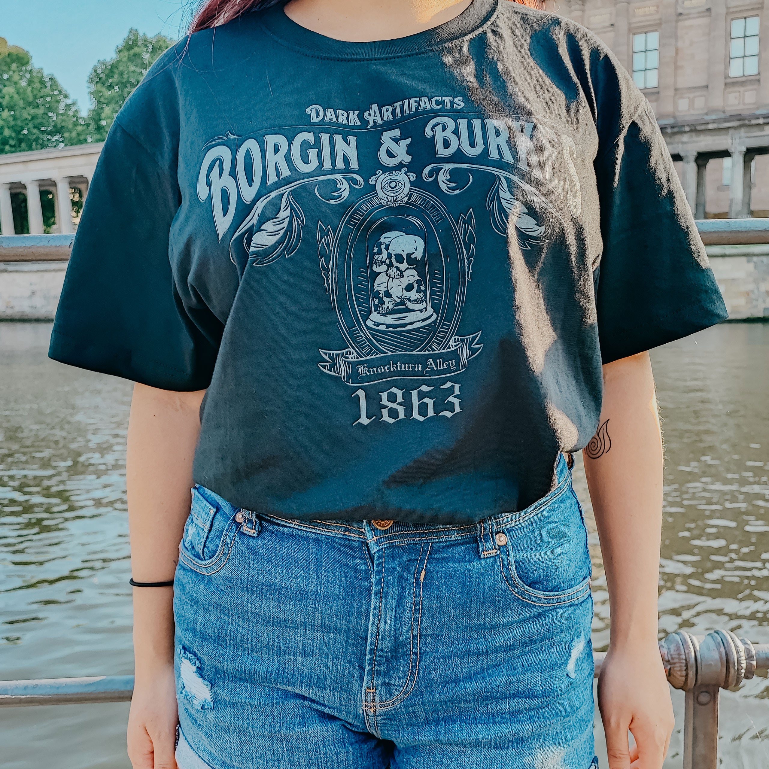 Imagen del producto Camiseta negra Borgin and Burkes - Harry Potter