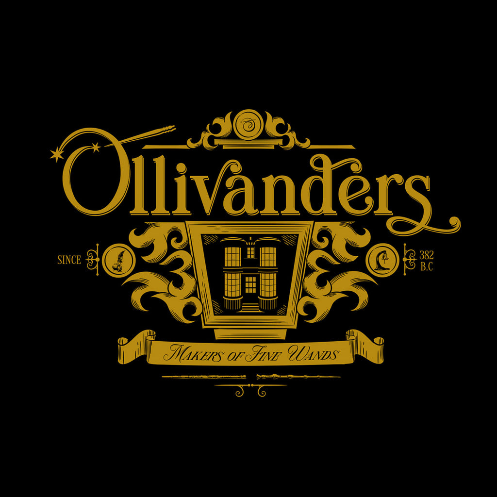 Imagen del producto Camiseta Ollivanders negra - Harry Potter