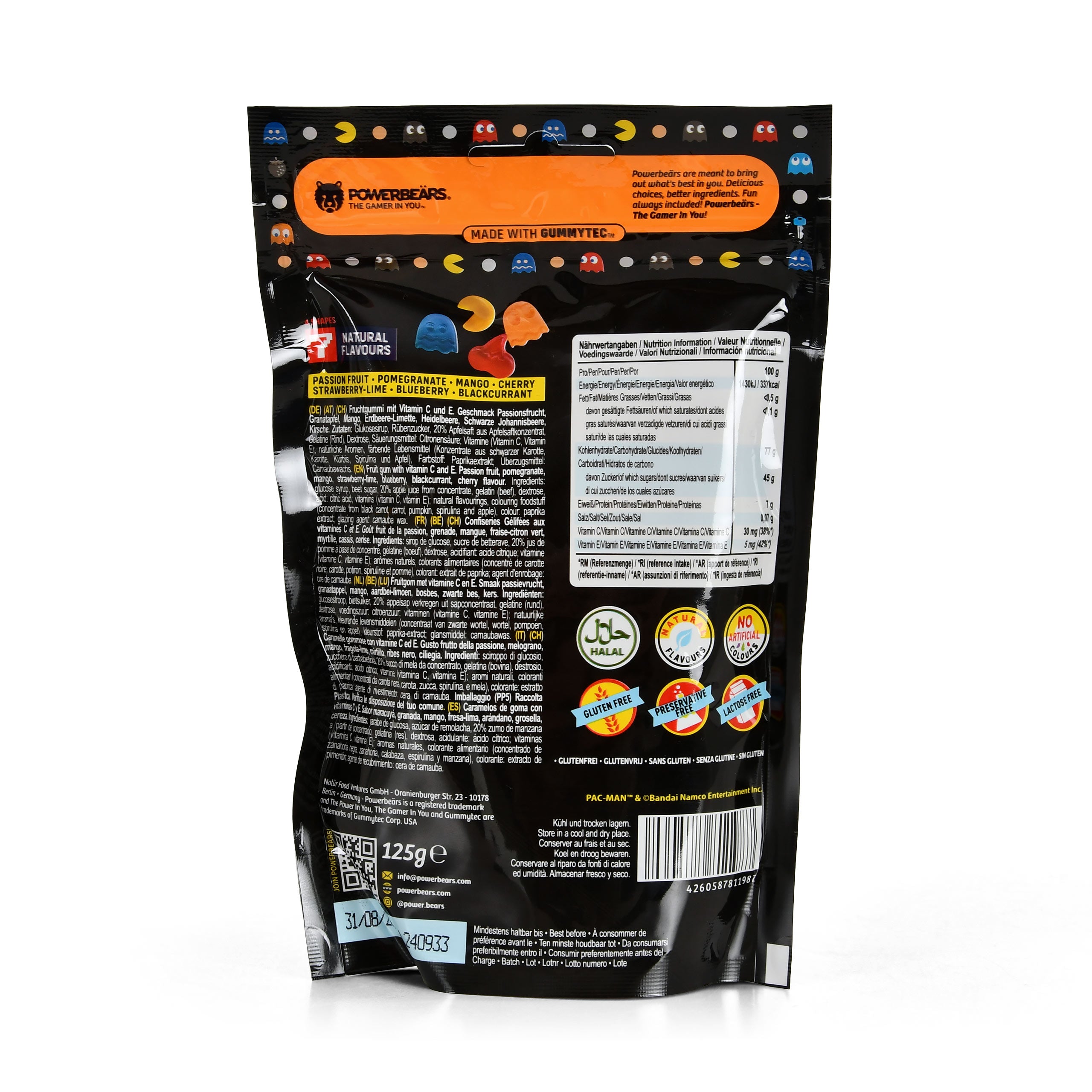 Imagen del producto Pac-Man - Gomitas de frutas Powerbeärs