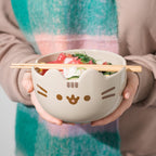 Imagen del producto Pusheen - Cuenco para ramen con palillos