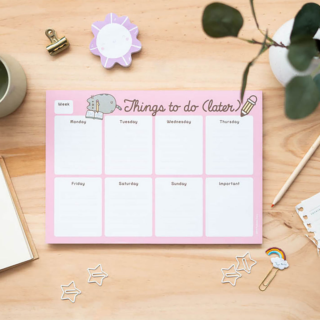 Imagen del producto Pusheen - Cosas para hacer más tarde Planificador semanal