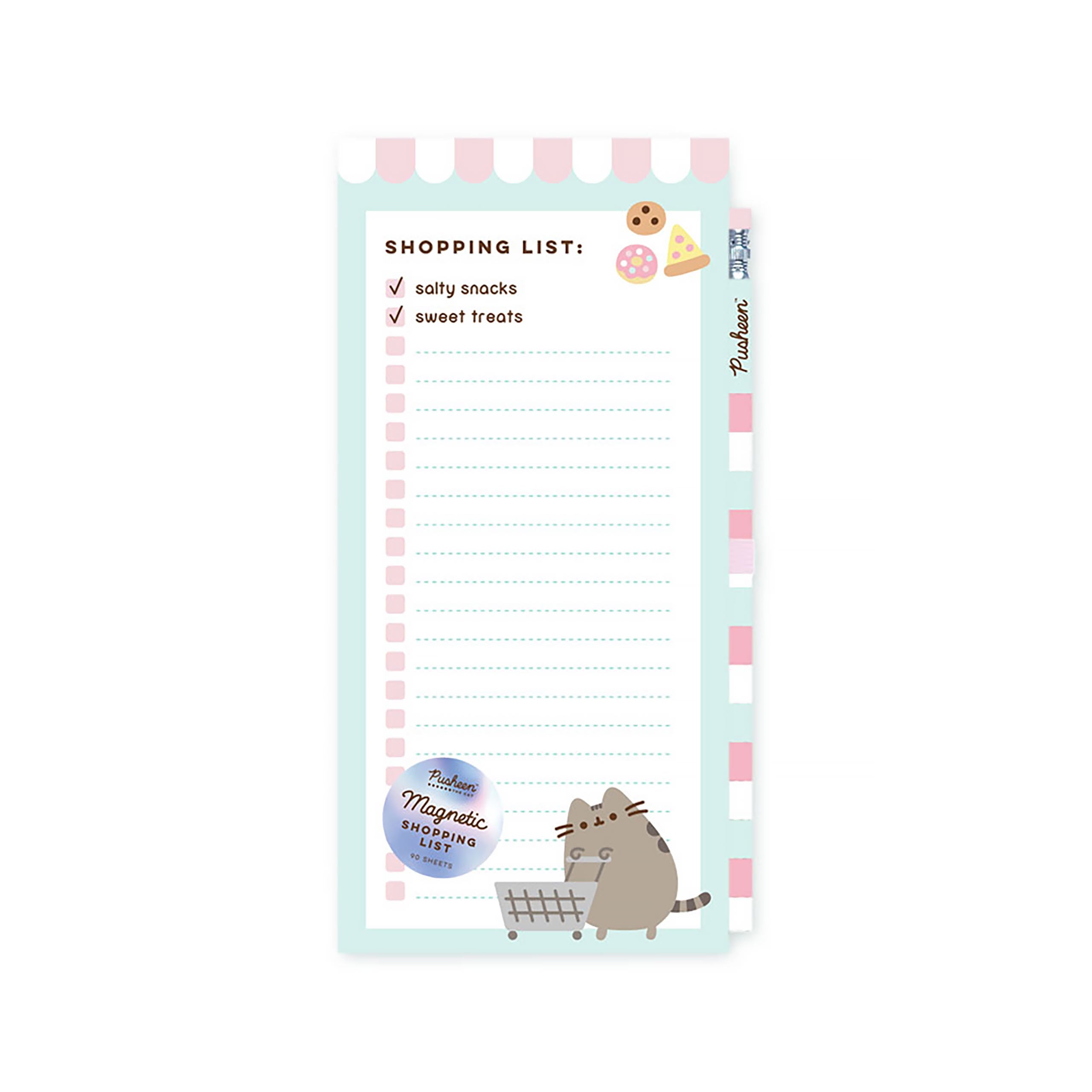 Imagen del producto Pusheen - Bloc de notas magnético con lápiz