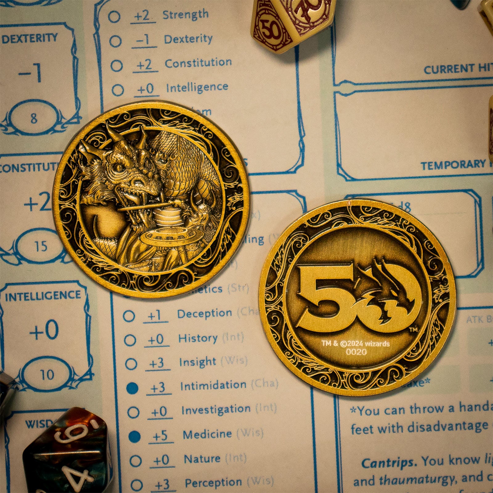Imagen del producto Dungeons & Dragons - Moneda Coleccionable 50º Aniversario Edición Limitada