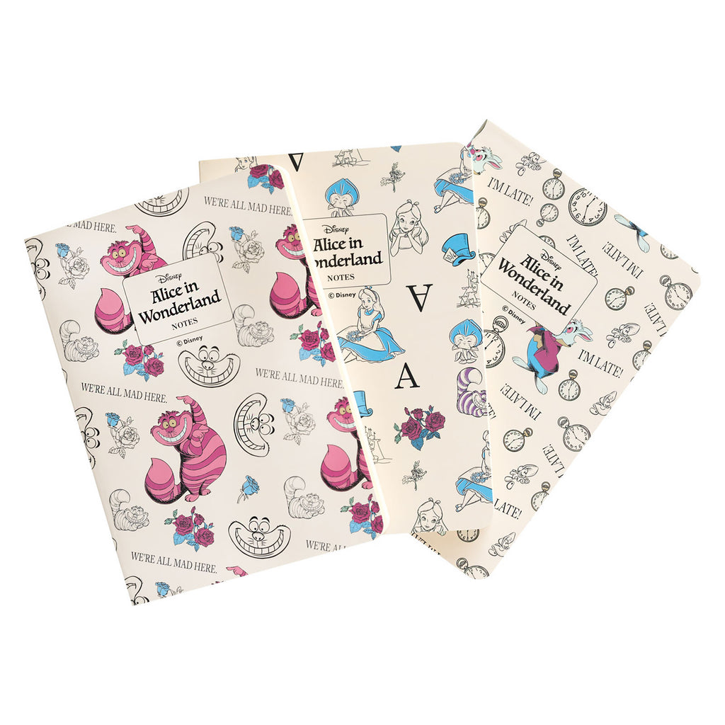 Imagen del producto Alicia en el País de las Maravillas - Set de 3 Cuadernos