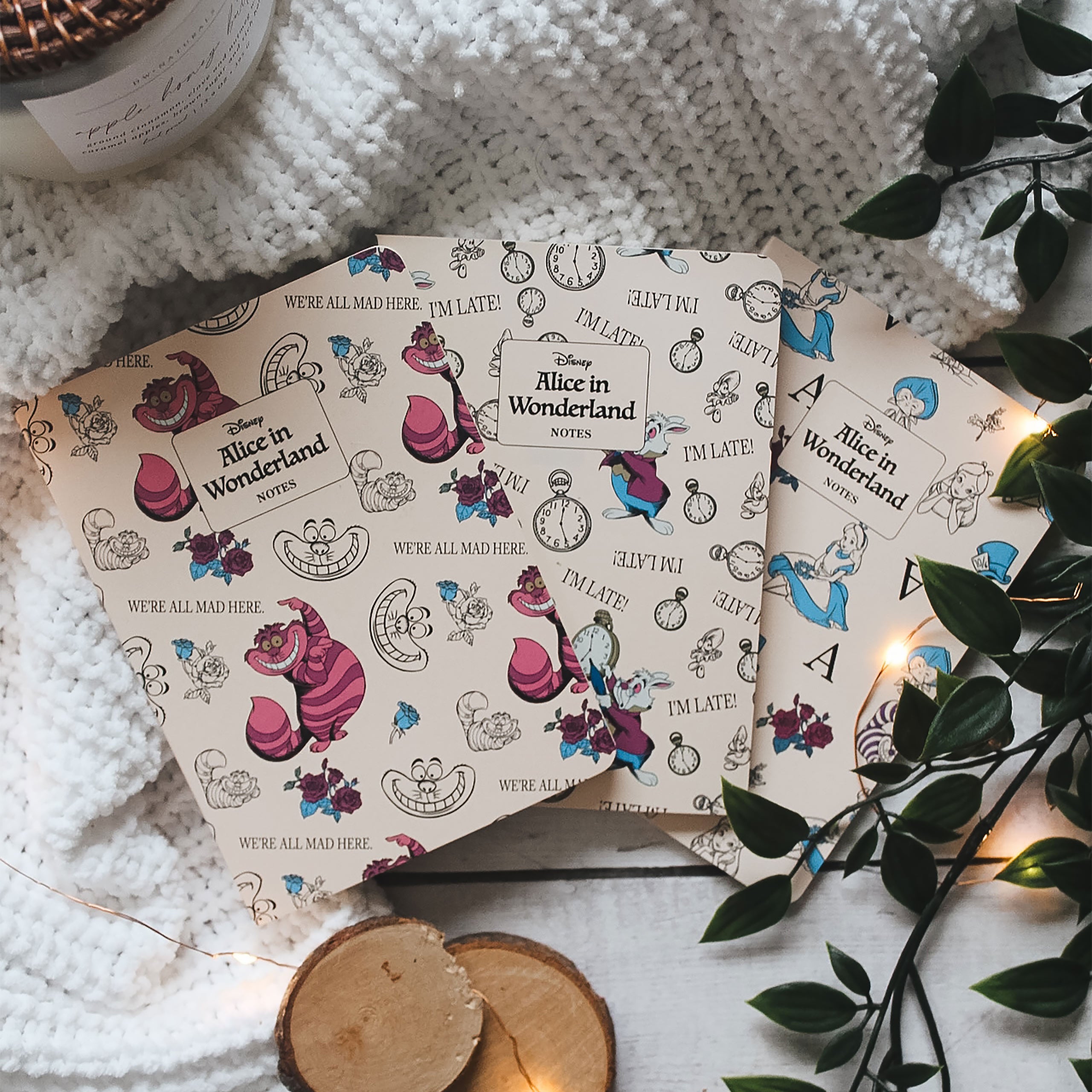 Imagen del producto Alicia en el País de las Maravillas - Set de 3 Cuadernos