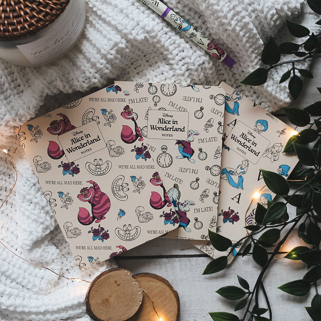 Imagen del producto Alicia en el País de las Maravillas - Set de 3 Cuadernos