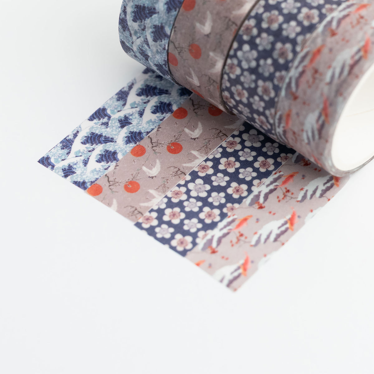 Imagen del producto La gran ola de Kanagawa - Katsushika Hokusai Washi Tapes Set de 4