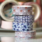 Imagen del producto La gran ola de Kanagawa - Katsushika Hokusai Washi Tapes Set de 4