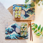 Imagen del producto La gran ola de Kanagawa - Juego de 4 tablas de desayuno Katsushika Hokusai