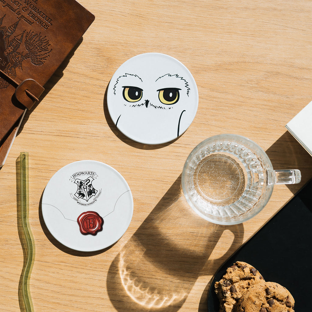 Imagen del producto Harry Potter - Juego de 2 Posavasos de Hedwig