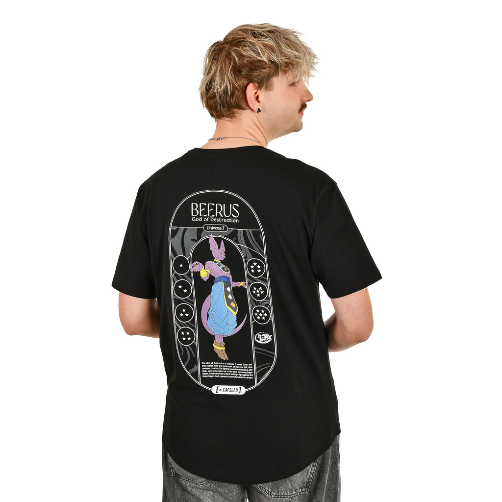 Imagen del producto Dragon Ball Super - Camiseta Beerus Dios de la Destrucción negra