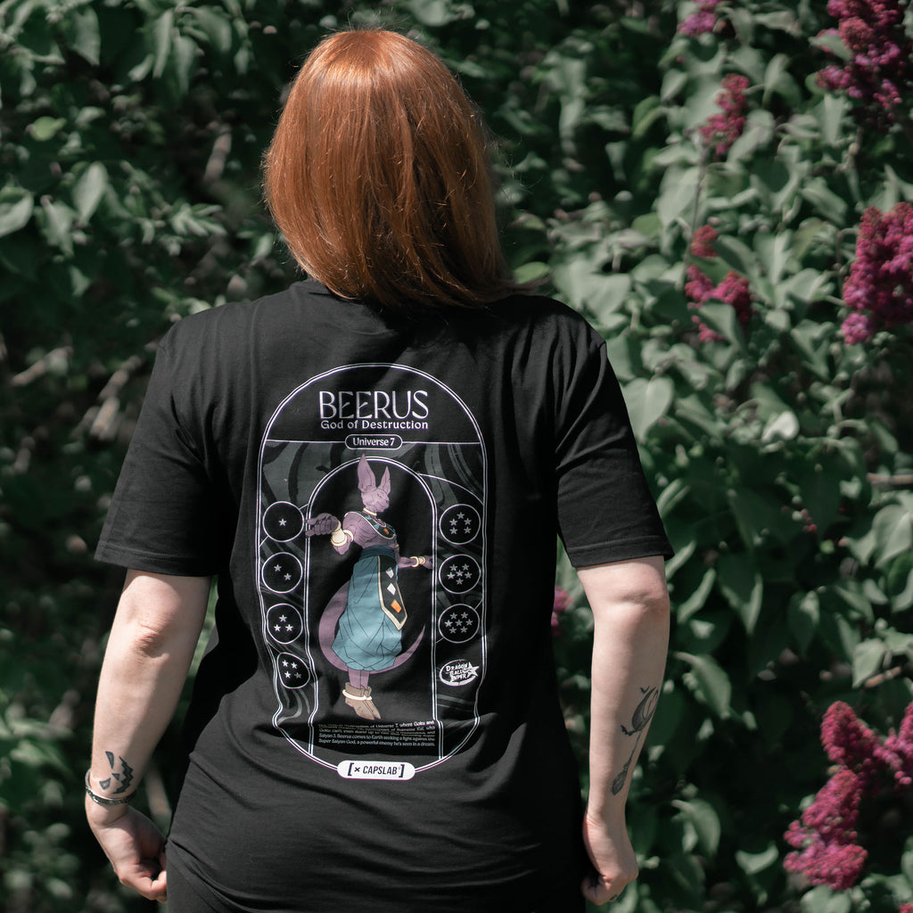 Imagen del producto Dragon Ball Super - Camiseta Beerus Dios de la Destrucción negra