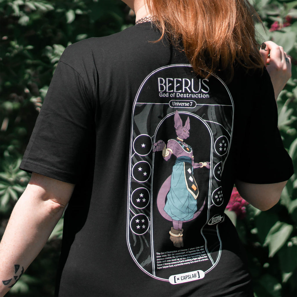 Imagen del producto Dragon Ball Super - Camiseta Beerus Dios de la Destrucción negra