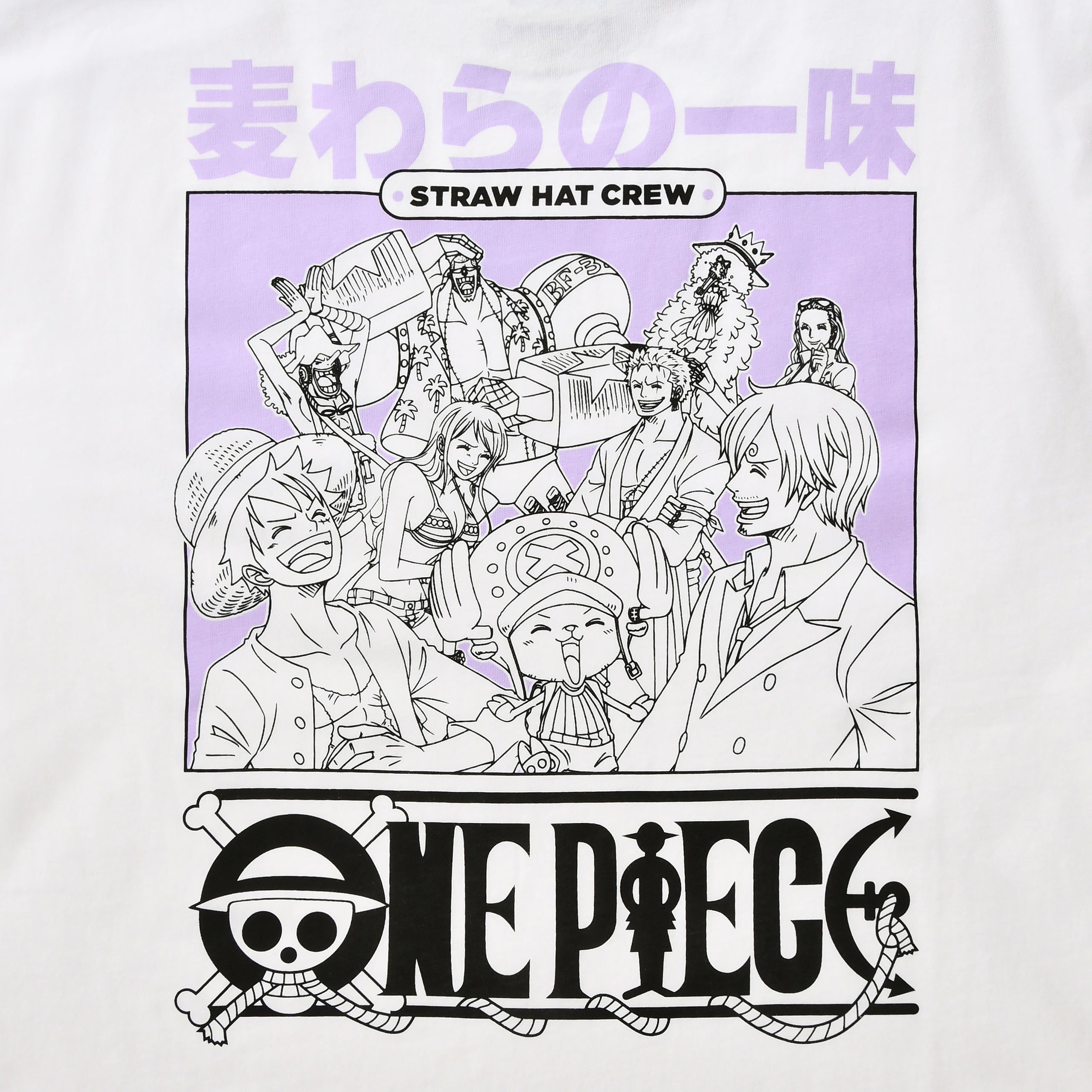 Imagen del producto One Piece - Camiseta Crew Capslab blanca