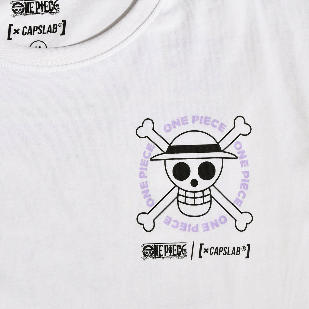Imagen del producto One Piece - Camiseta Crew Capslab blanca