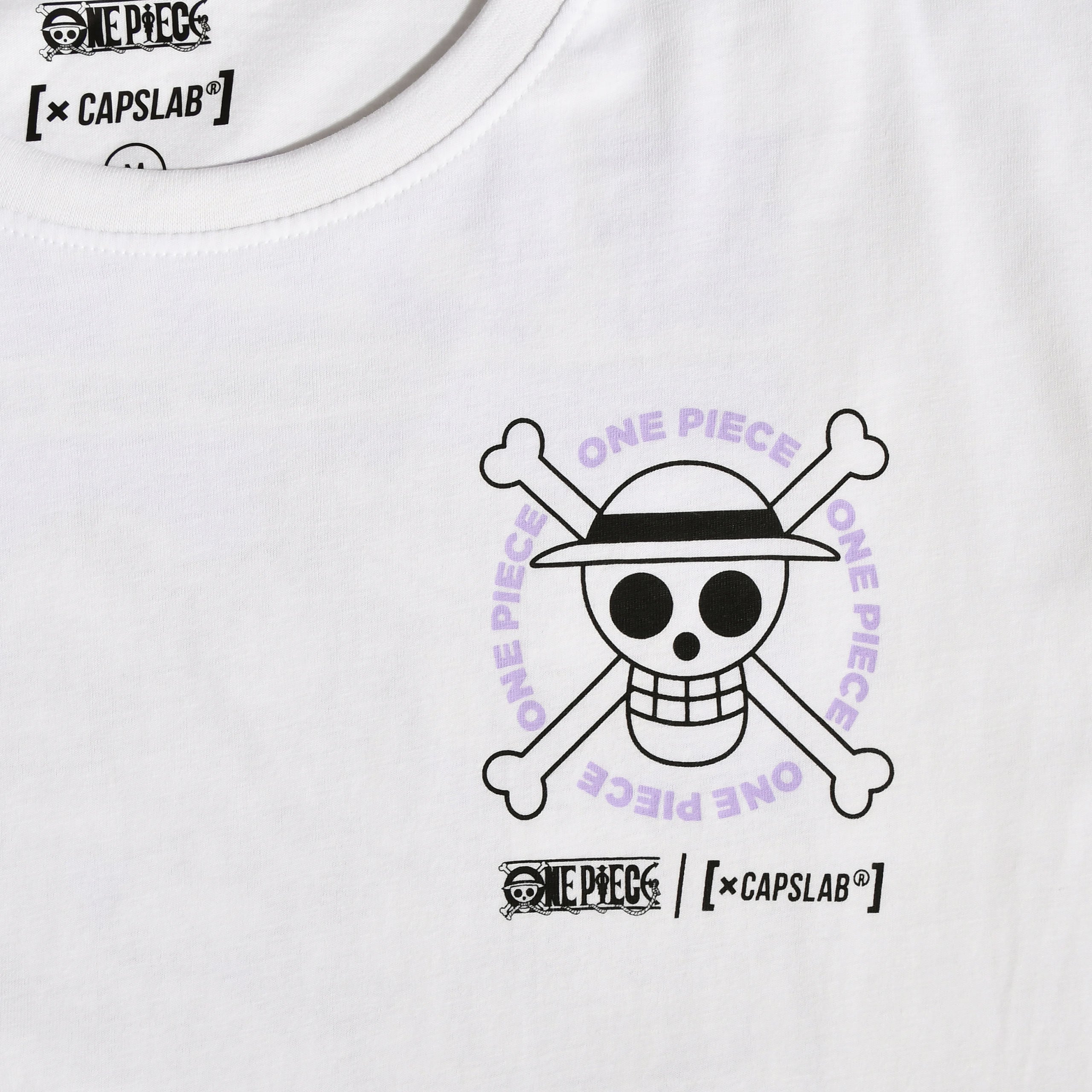 Imagen del producto One Piece - Camiseta Crew Capslab blanca