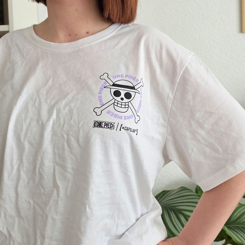 Imagen del producto One Piece - Camiseta Crew Capslab blanca