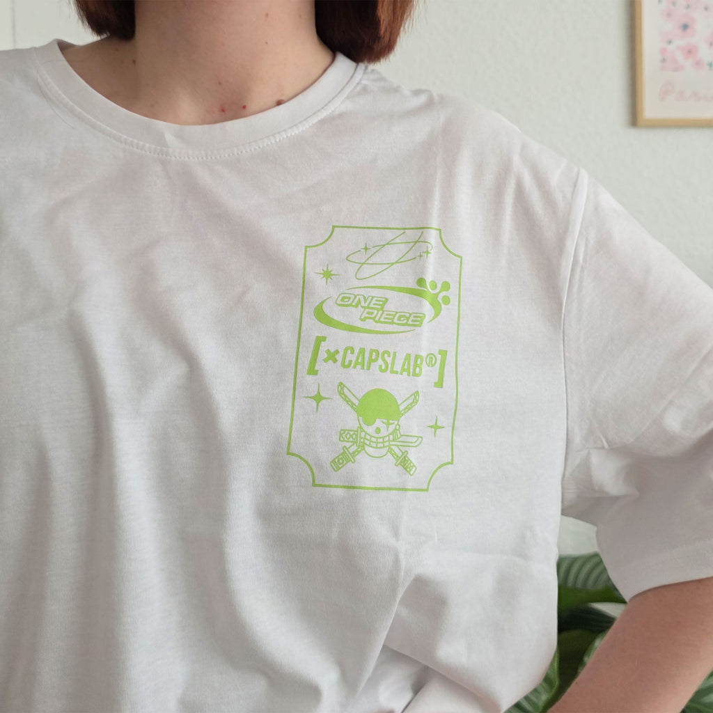 Imagen del producto One Piece - Camiseta oversize Zoro Capslab blanca