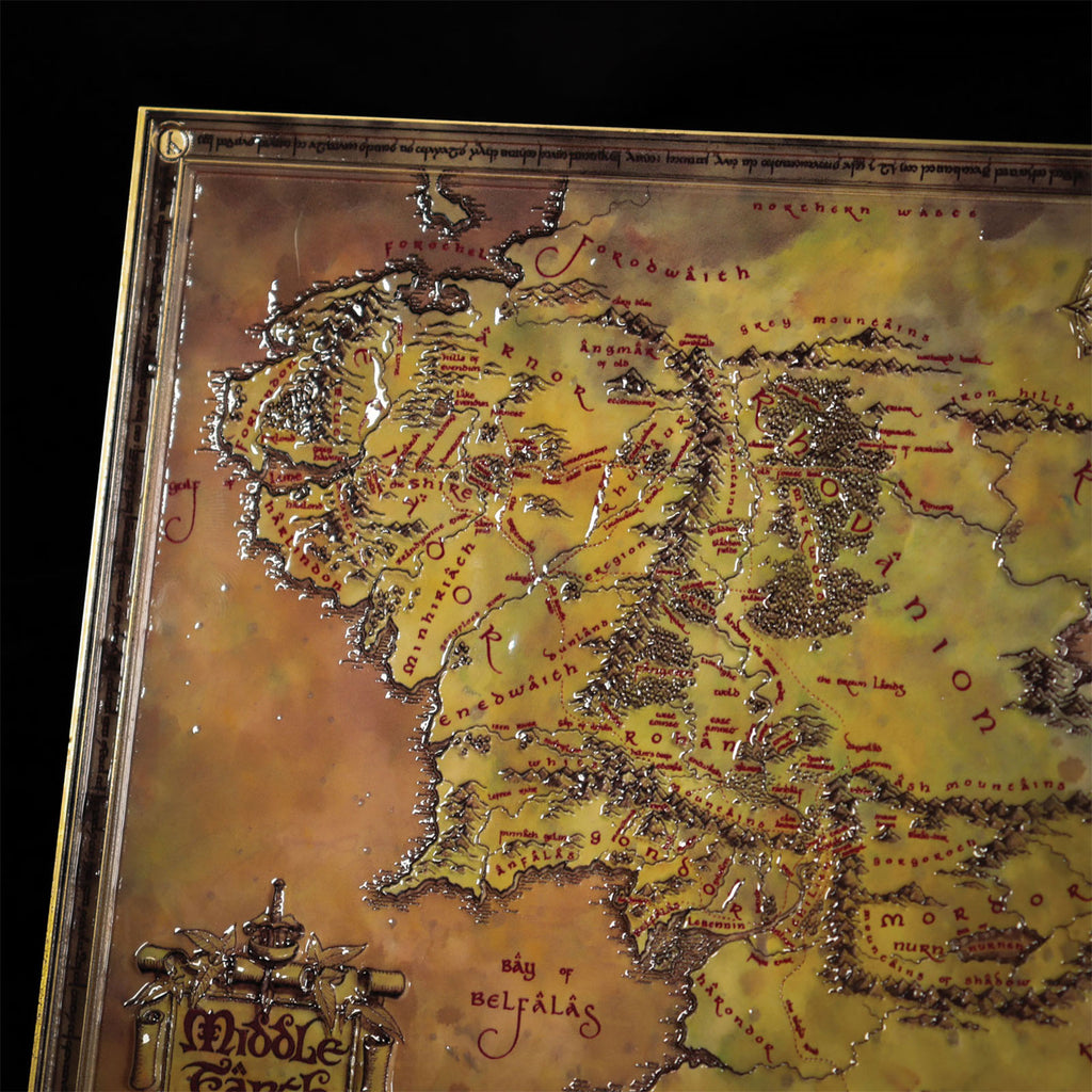 Imagen del producto El Señor de los Anillos - Réplica del Mapa de la Tierra Media Edición Limitada