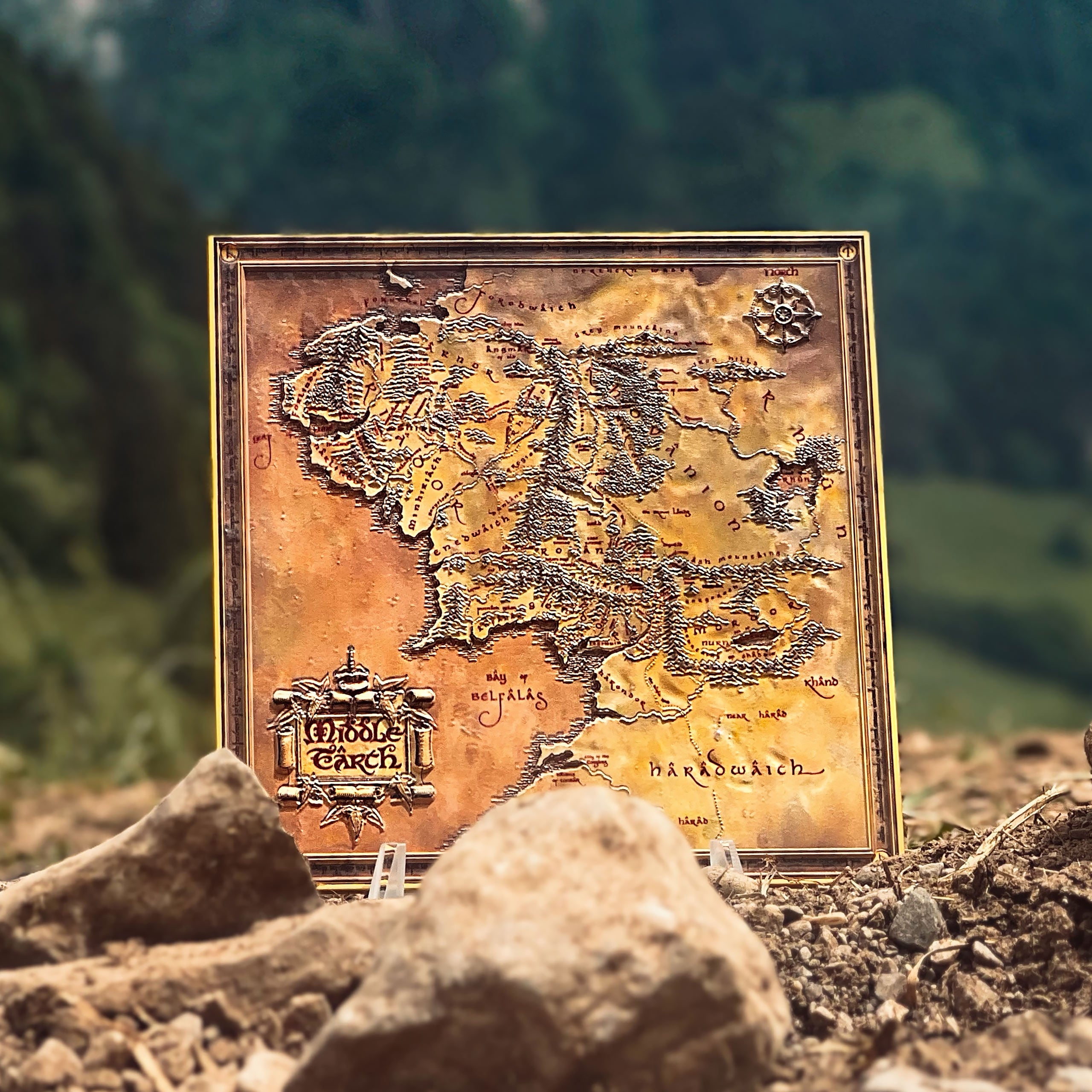 Imagen del producto El Señor de los Anillos - Réplica del Mapa de la Tierra Media Edición Limitada