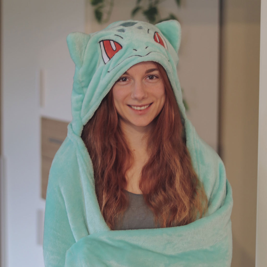 Imagen del producto Pokemon - Manta con capucha de Bulbasaur